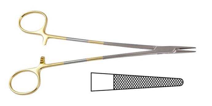 TC CRILE-WOOD Голкотримач; прямий; із зубчиками; для шульг; 20,0см. Tontarra Medizintechnik GmbH